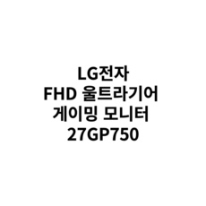 이거 좋더라구요 lg27gp750 최저가 상품 리스트 5