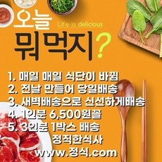◀ 2024년 인플들이 추천하는 가성비▶ 정직한식사 할인 상품 상위 5