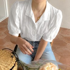 리뷰 보고 샀는데 정말 좋네요, 만족해요. 펀칭블라우스 추천 제품 리스트 9