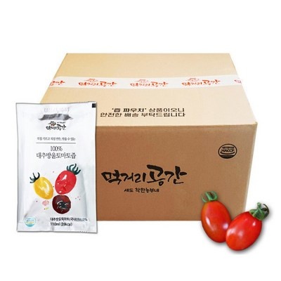 할인정보 보고 바로 샀어요. 대추방울토마토즙100해썹인증110mlx120포알뜰포장 최저가 상품 리스트 6