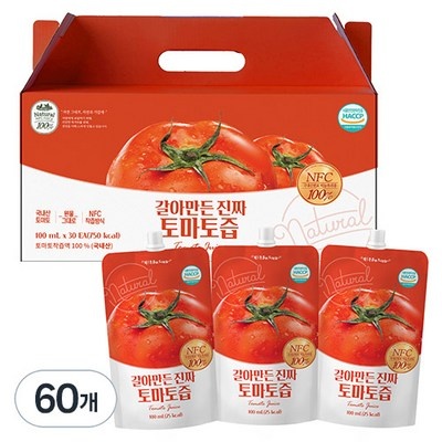 Must Have Item이란 말이 딱 맞네요. 유기농마루갈아만든진짜토마토즙100ml60개 할인 정보 베스트 7